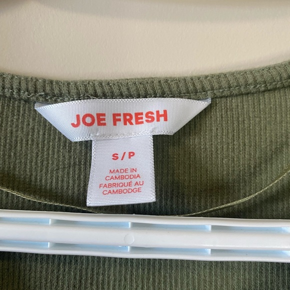 Joe Fresh Ribbed Crop Shirt - Picture 2 of 2
